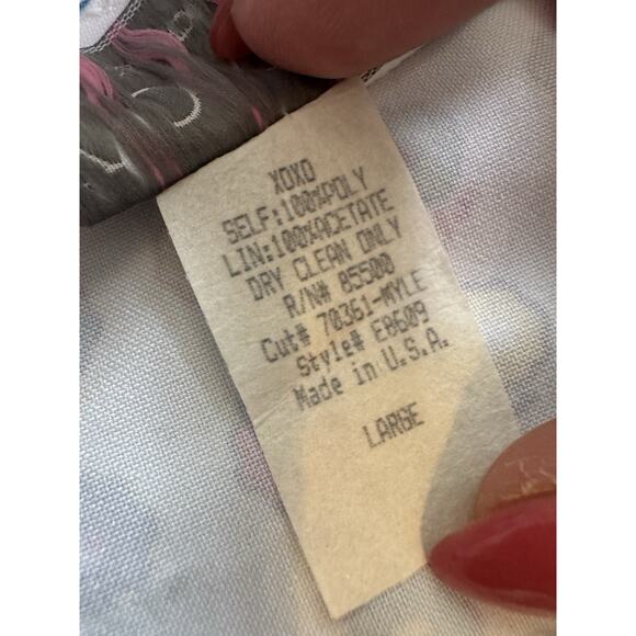 Y2K XOXO Halter Top Large (Runs Small) 2000s Bright Floral Festival Retro - Picture 10 of 11